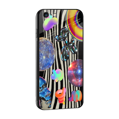 Disco Dream sleek iphone 6 cover with tempered glass back and TPU edges