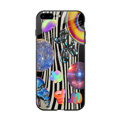 Disco Dream back phone cover | glass case for iphone 7 plus