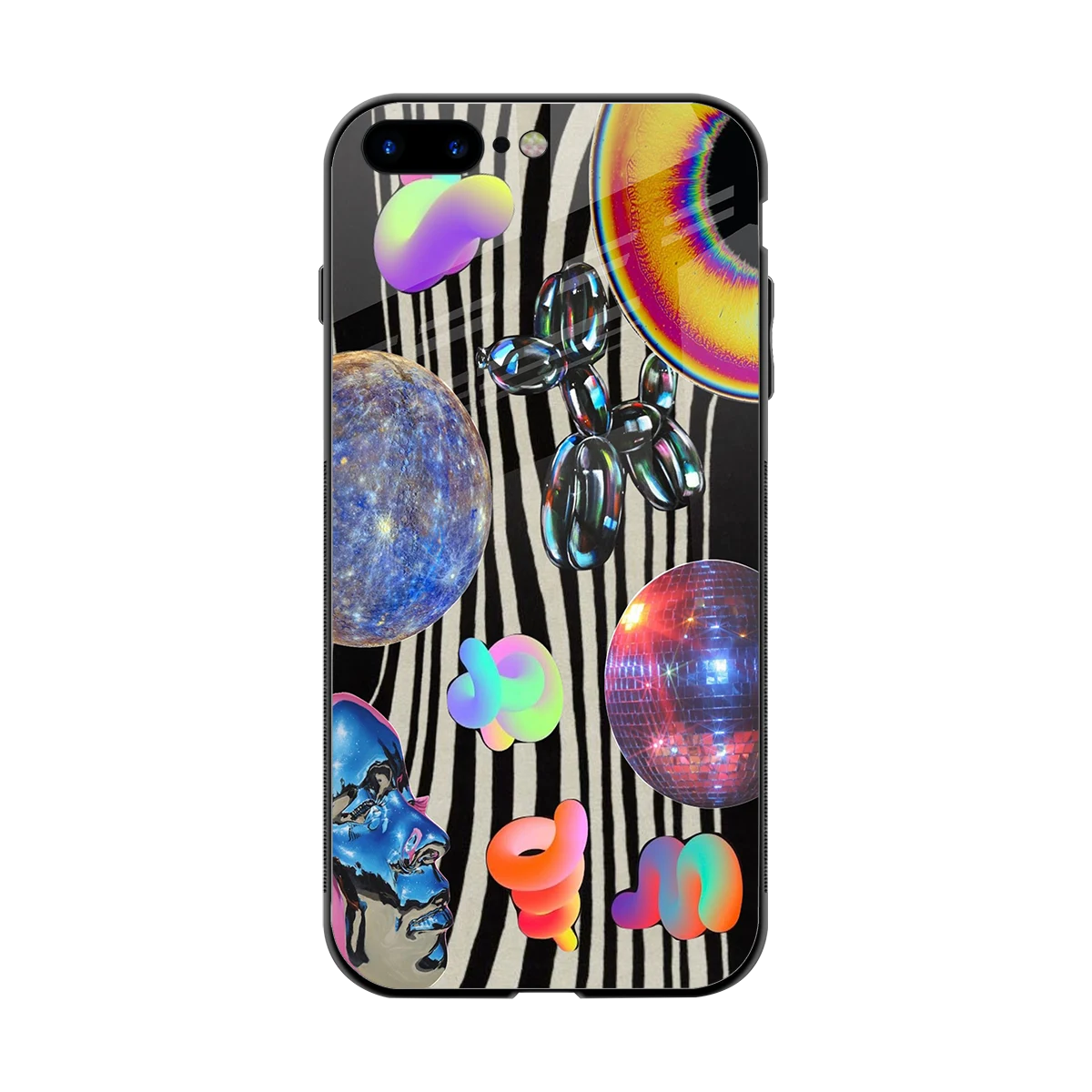 Disco Dream back phone cover | glass case for iphone 8 plus