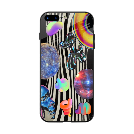Disco Dream back phone cover | glass case for iphone 8 plus