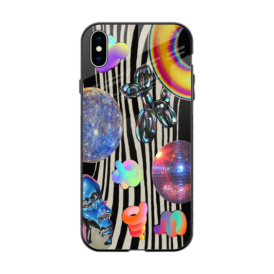 Disco Dream back phone cover | glass case for iphone xs max