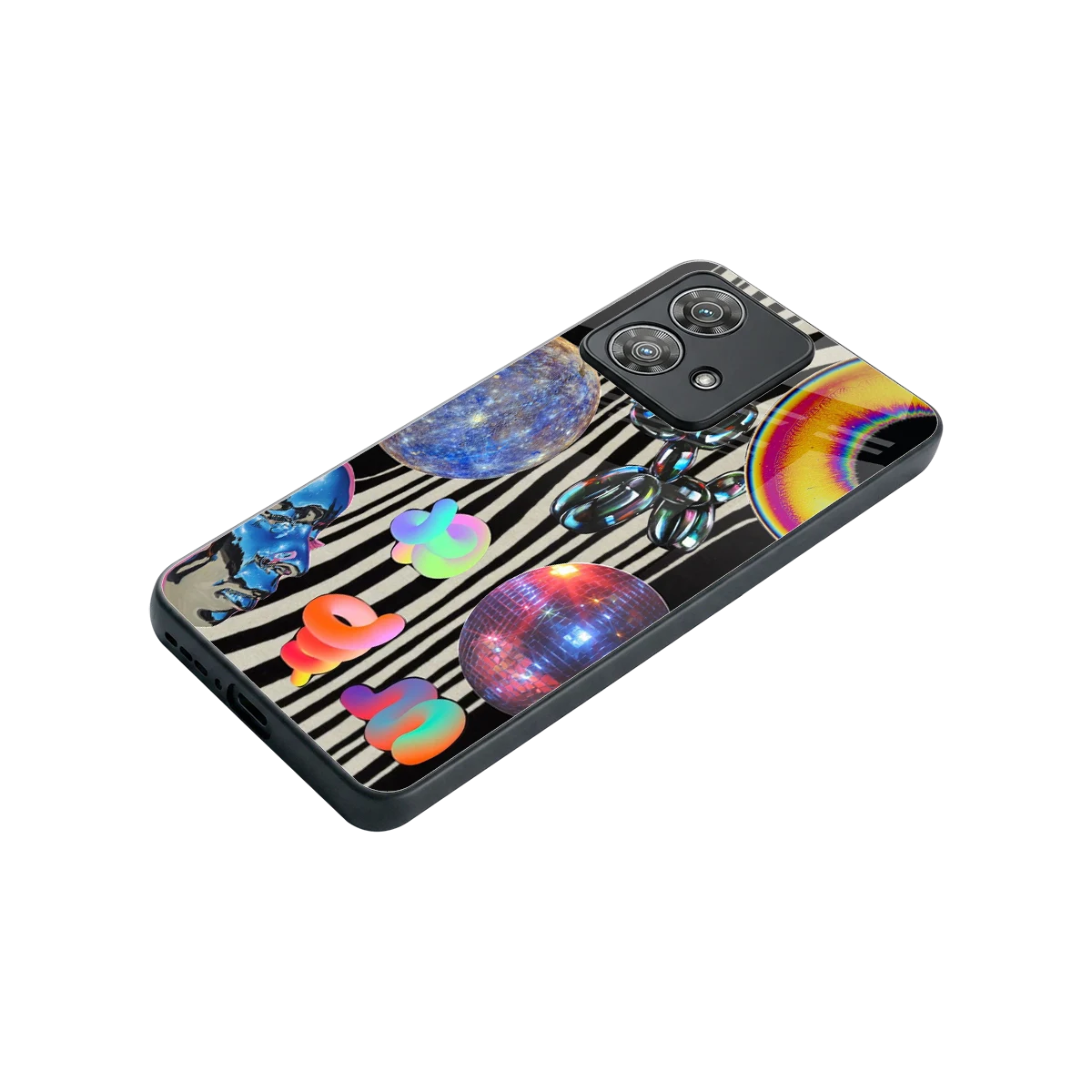 Disco Dream stylish phone case for motorola edge 40 neo 5g | glossy glass and slim fit