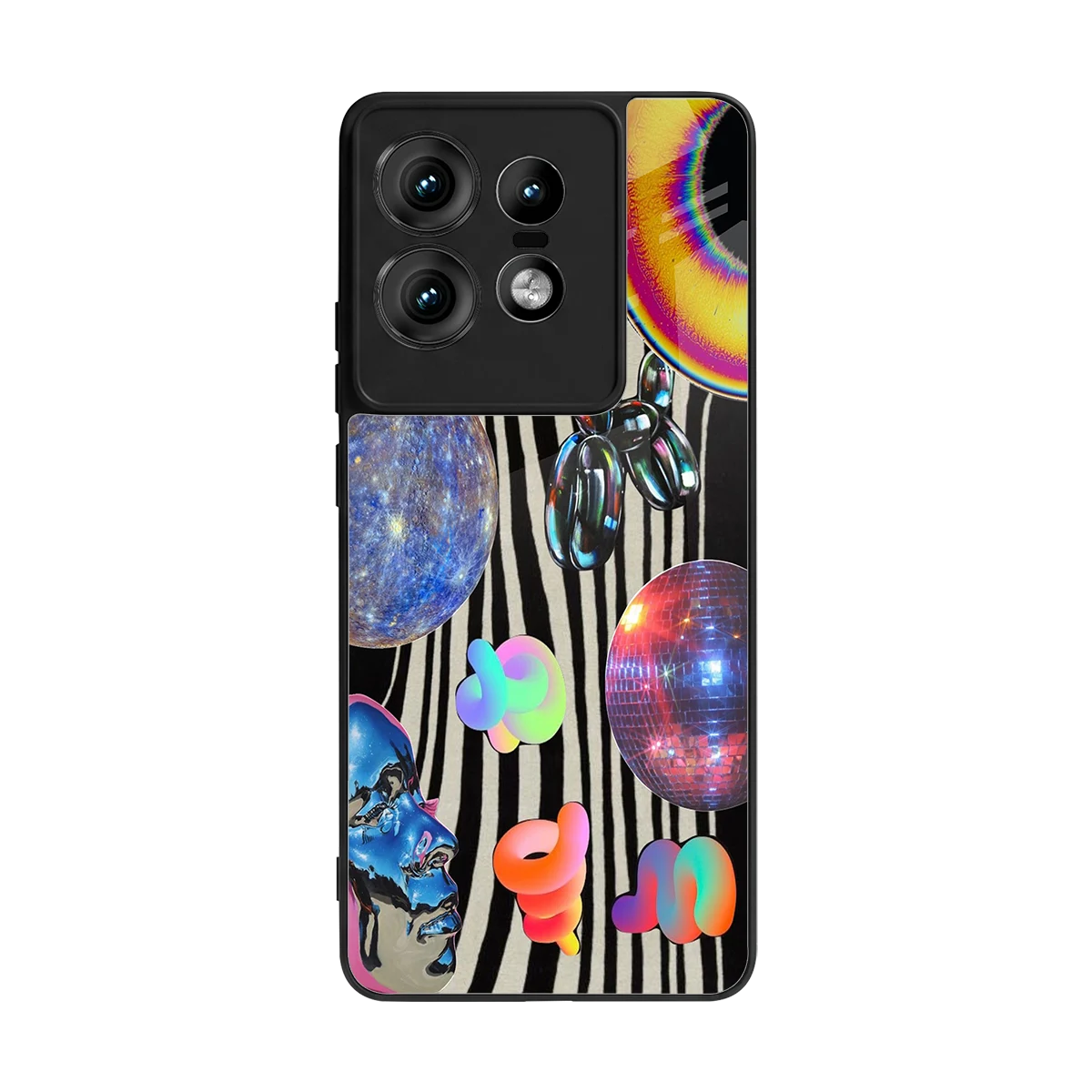Disco Dream back phone cover | glass case for motorola edge 50 pro