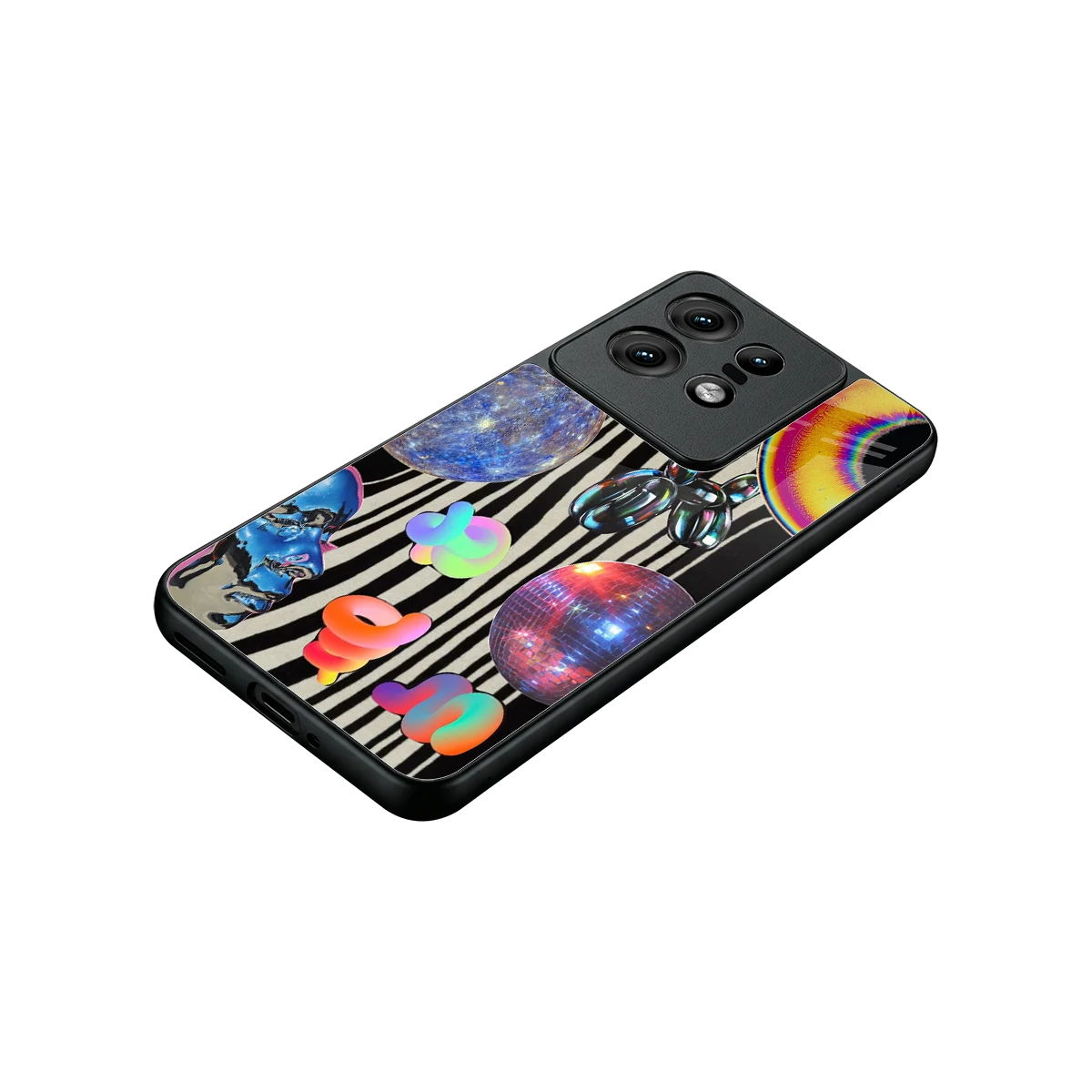 Disco Dream stylish phone case for motorola edge 50 pro | glossy glass and slim fit