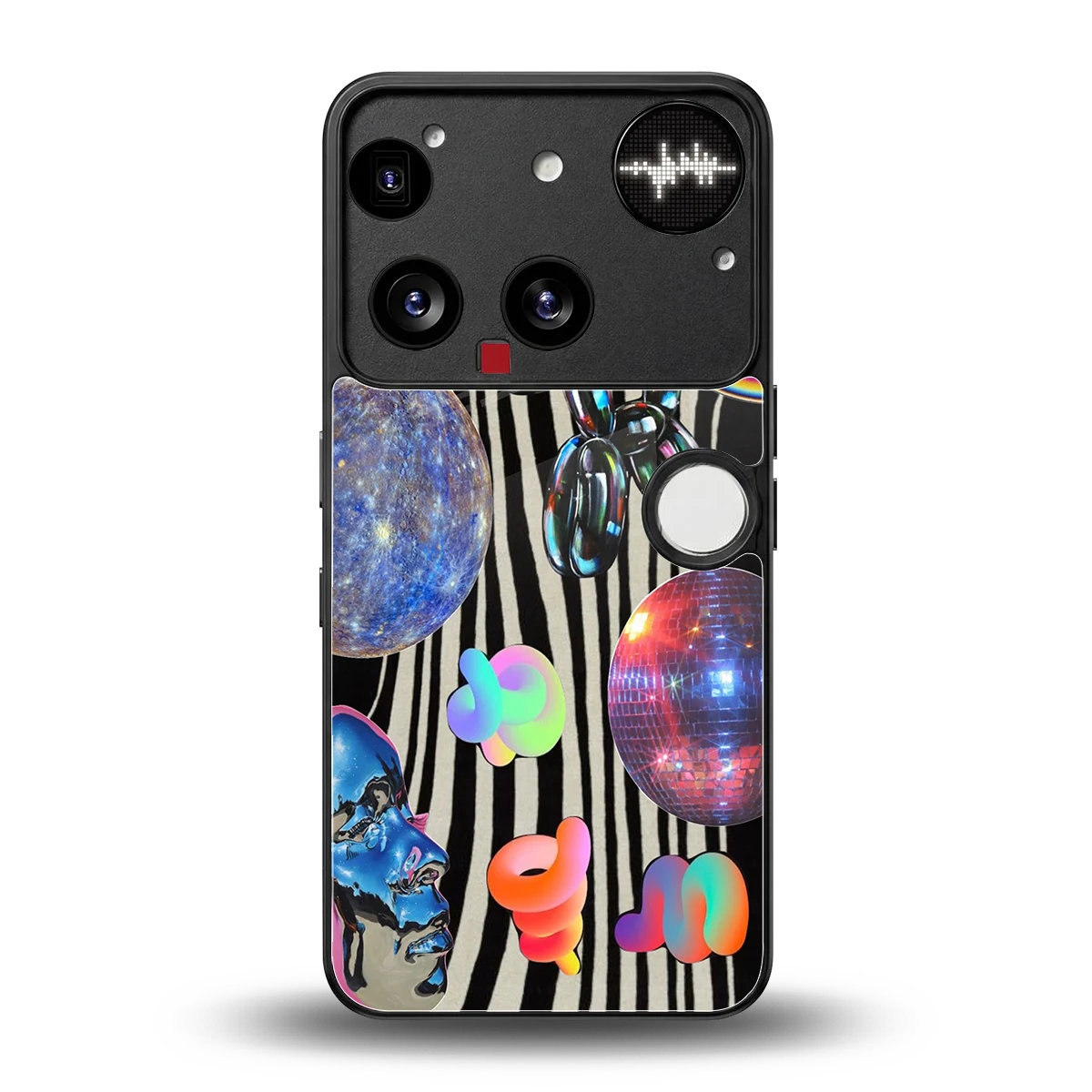 Disco Dream back phone cover | glass case for nothing phone 3