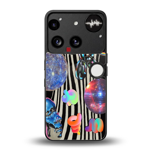 Disco Dream back phone cover | glass case for nothing phone 3