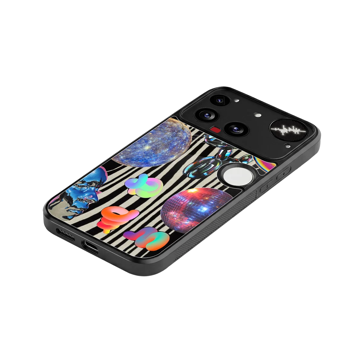 Disco Dream stylish phone case for nothing phone 3 | glossy glass and slim fit