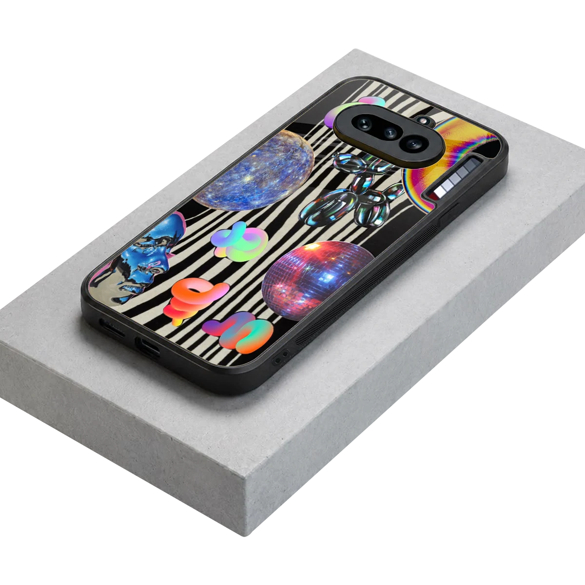 Disco Dream stylish phone case for nothing phone 4a | glossy glass and slim fit
