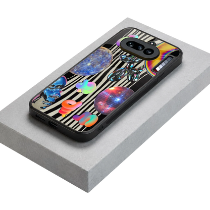 Disco Dream stylish phone case for nothing phone 4a | glossy glass and slim fit
