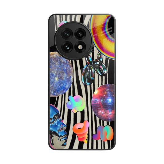 Disco Dream back phone cover | glass case for oneplus 13r