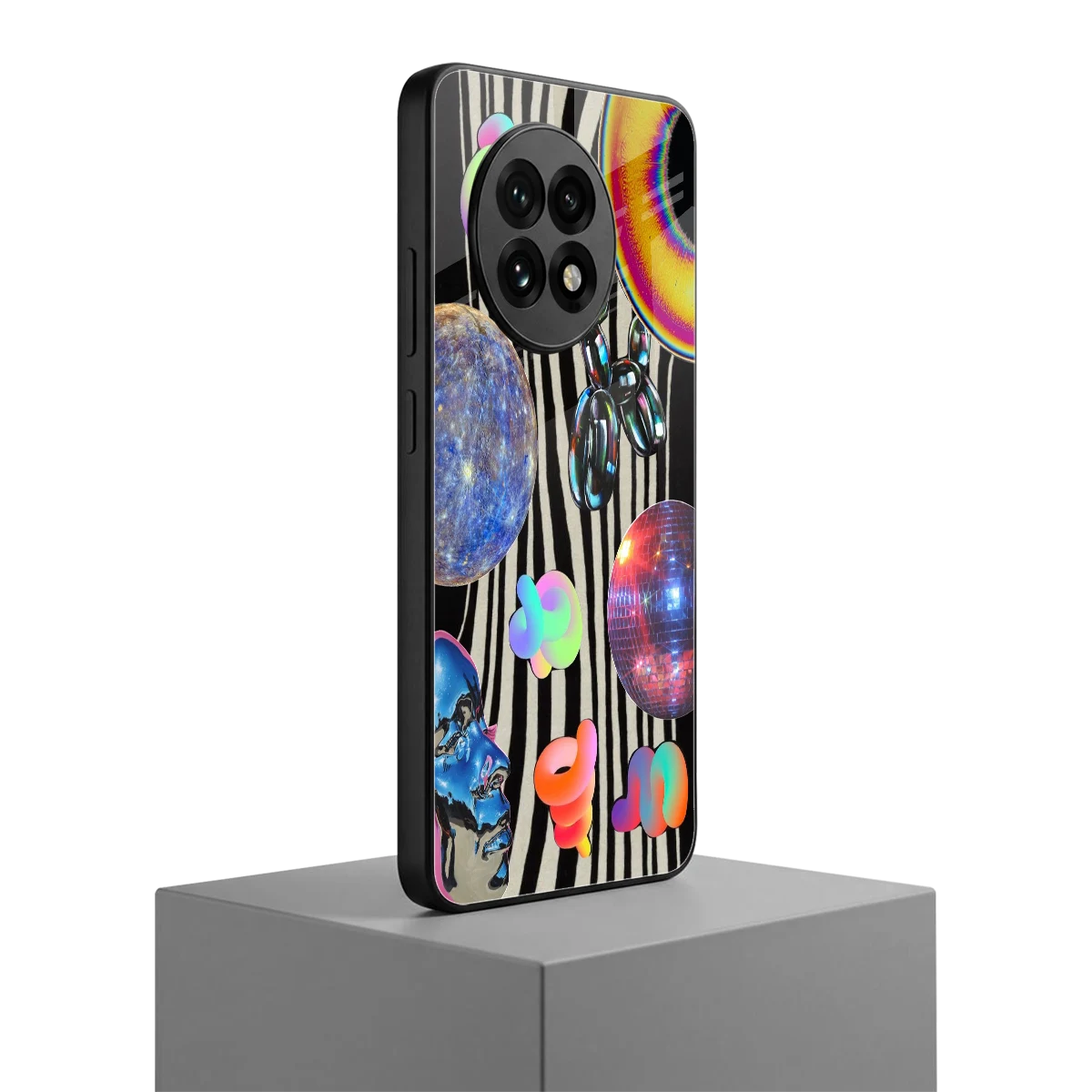 Disco Dream oneplus 13r mobile cover | shockproof glass phone case