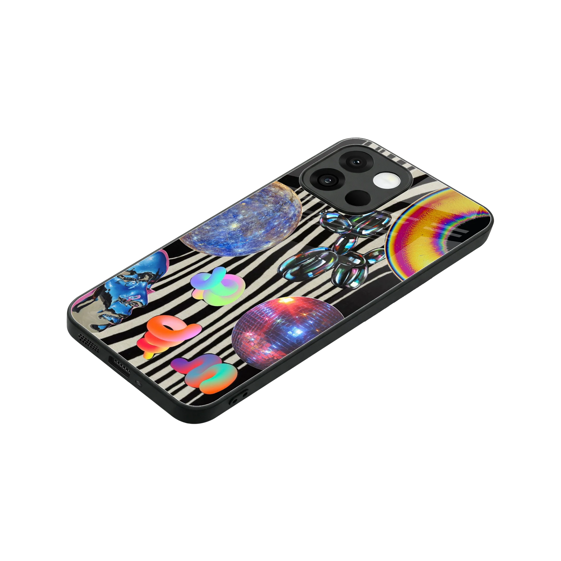 Disco Dream stylish phone case for oneplus 13s | glossy glass and slim fit