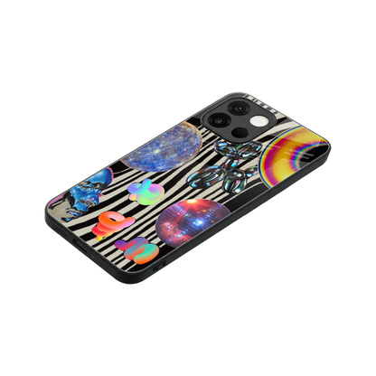 Disco Dream stylish phone case for oneplus 13s | glossy glass and slim fit