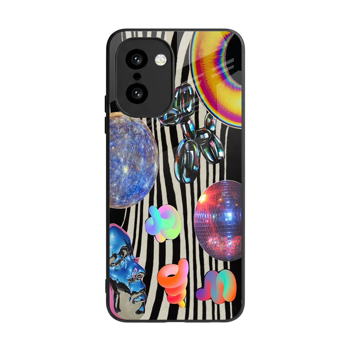 Disco Dream back phone cover | glass case for oneplus 15r