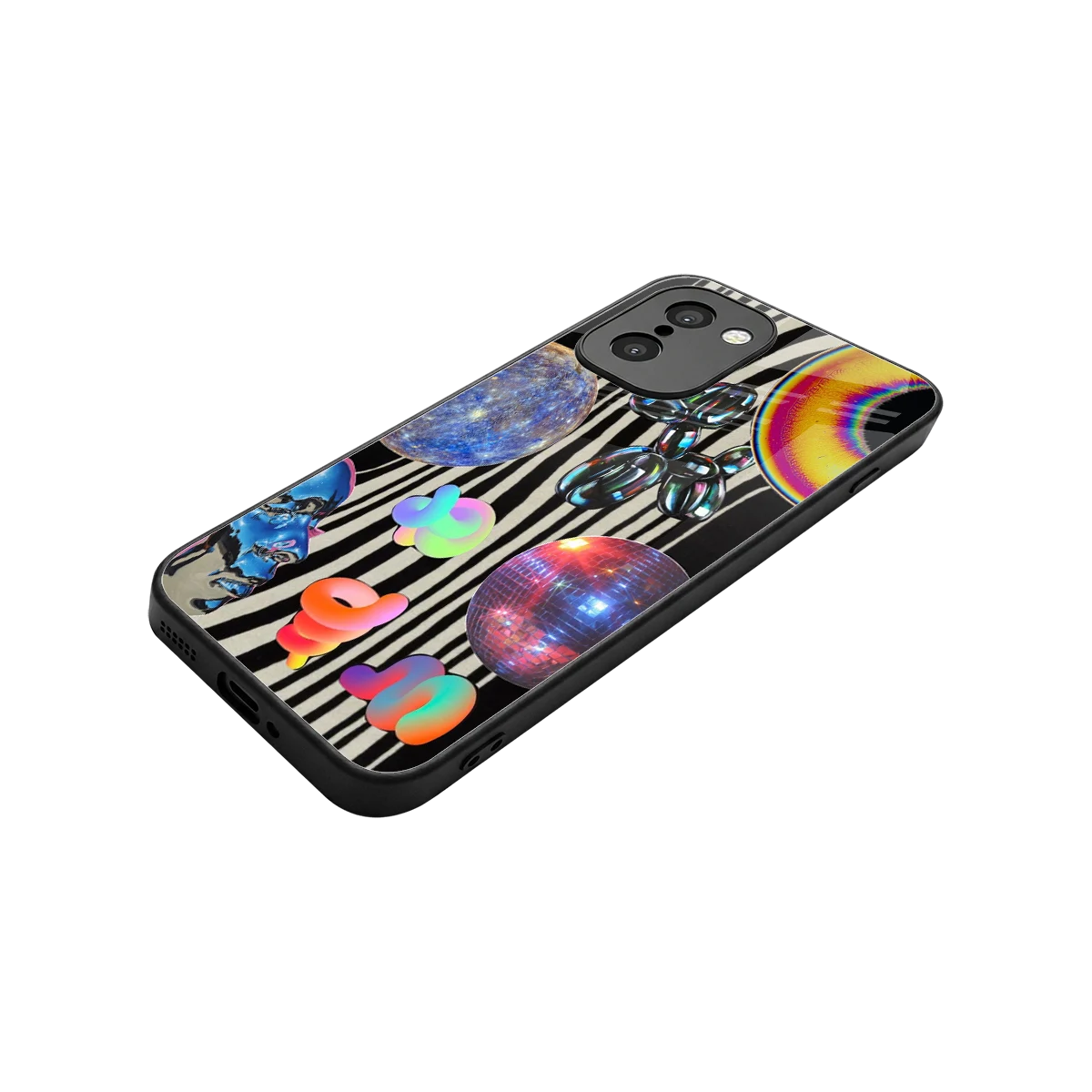 Disco Dream stylish phone case for oneplus 15r | glossy glass and slim fit