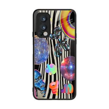 Disco Dream back phone cover | glass case for oneplus nord 2