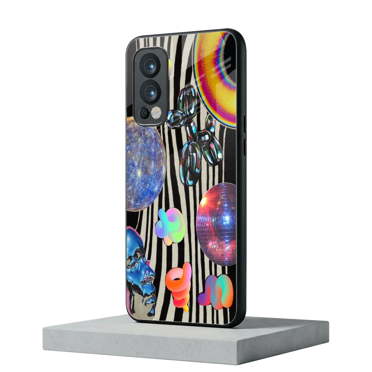 Disco Dream oneplus nord 2 mobile cover | shockproof glass phone case