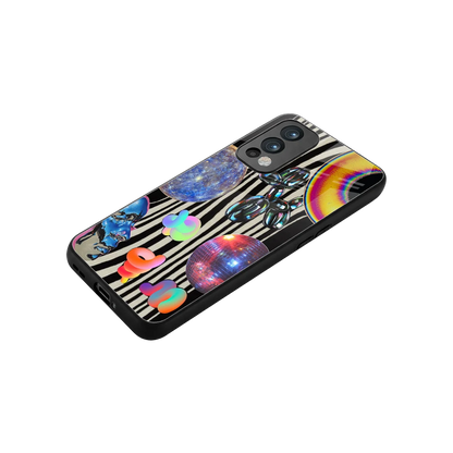 Disco Dream stylish phone case for oneplus nord 2 | glossy glass and slim fit