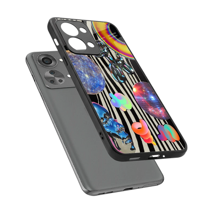 Disco Dream sleek oneplus nord 2t cover with tempered glass back and TPU edges