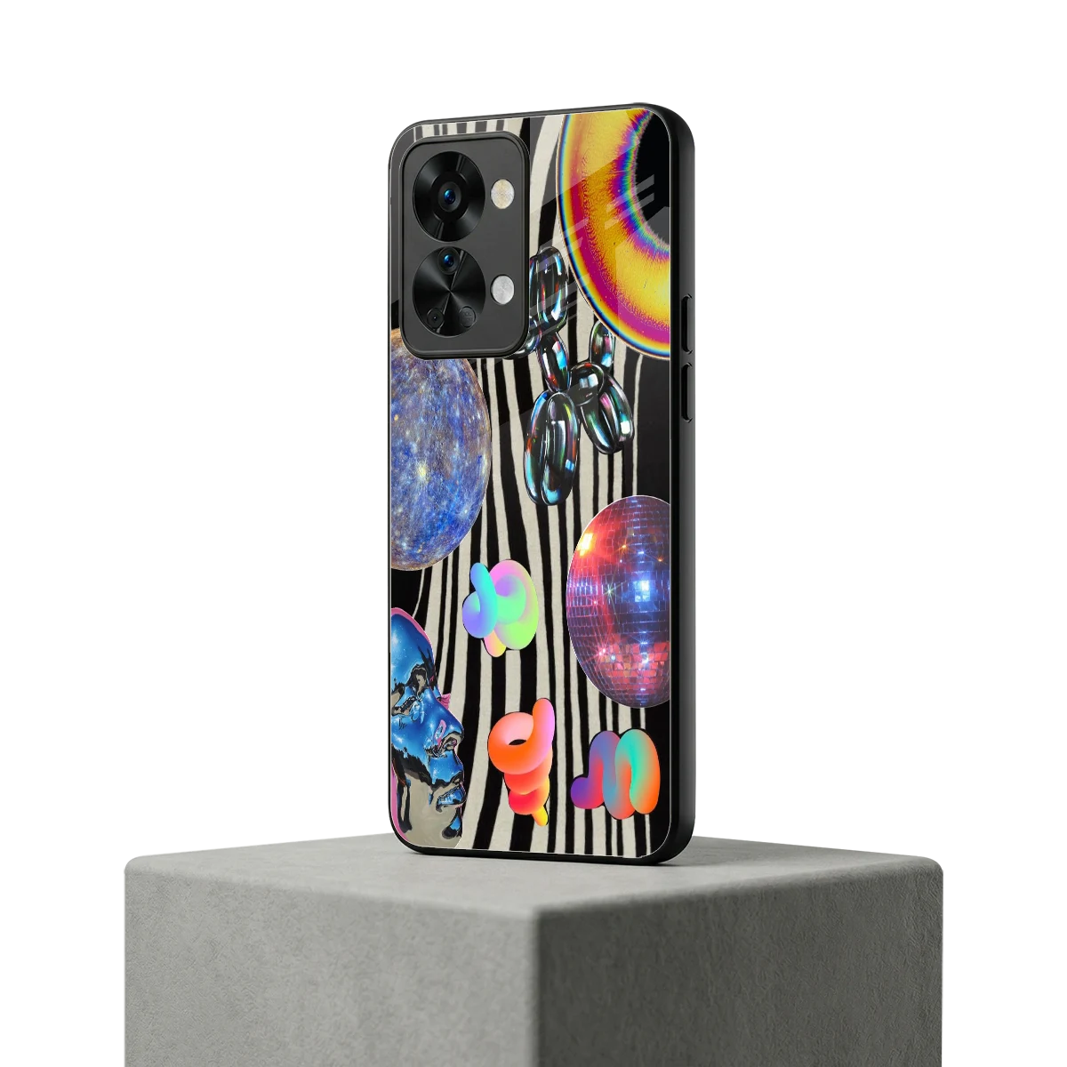 Disco Dream oneplus nord 2t mobile cover | shockproof glass phone case