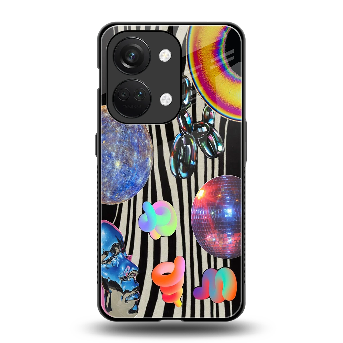 Disco Dream back phone cover | glass case for oneplus nord 3
