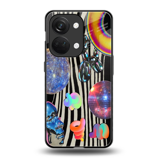 Disco Dream back phone cover | glass case for oneplus nord 3
