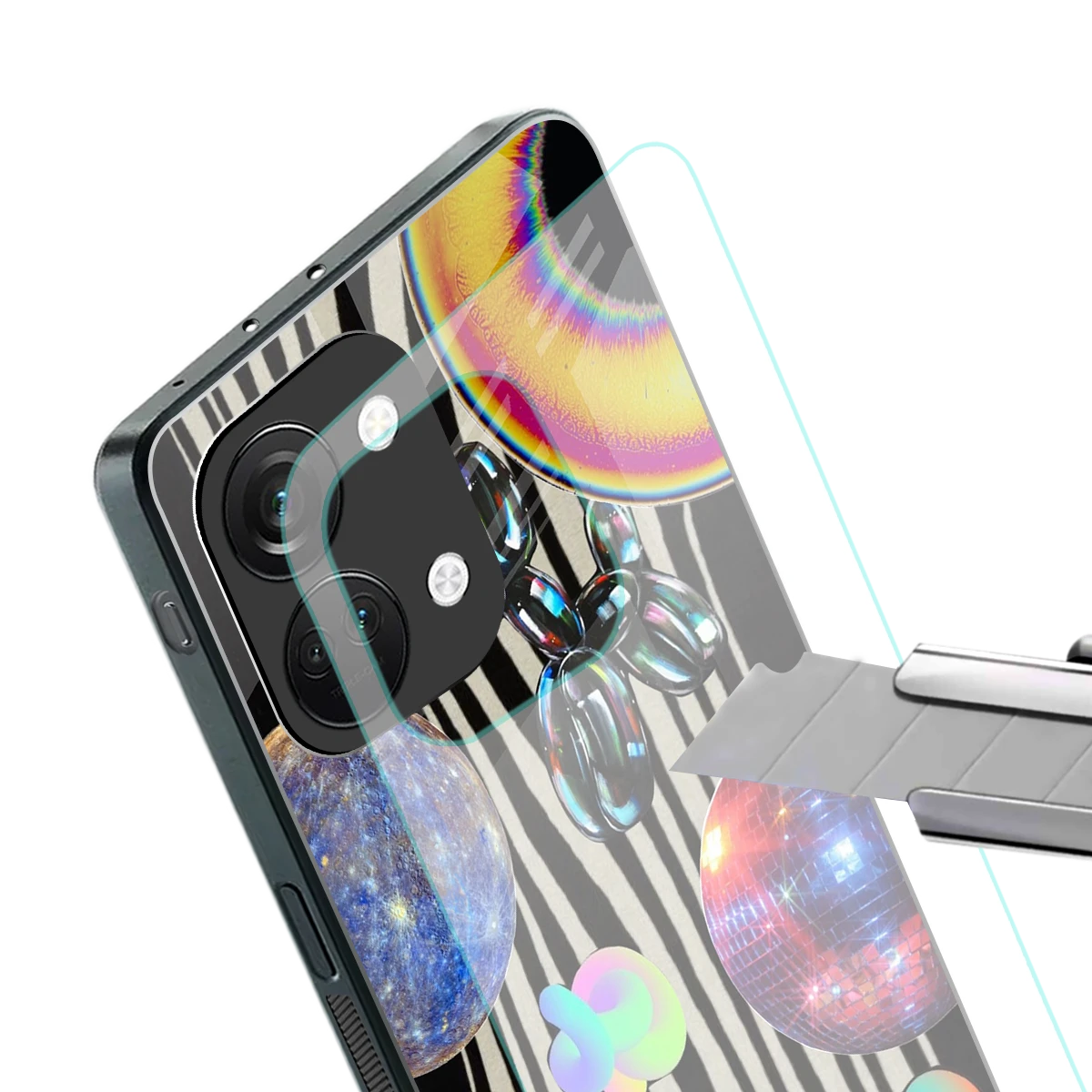 Disco Dream stylish phone case for oneplus nord 3 | glossy glass and slim fit