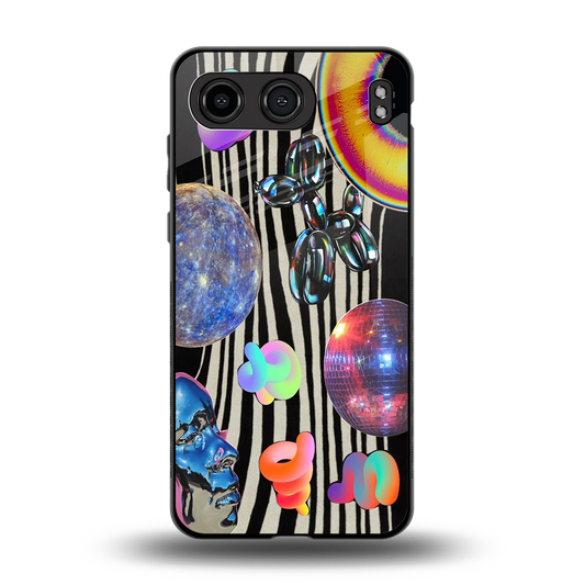 Disco Dream back phone cover | glass case for oneplus nord 4