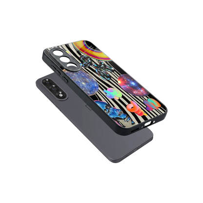 Disco Dream sleek oneplus nord 5 cover with tempered glass back and TPU edges