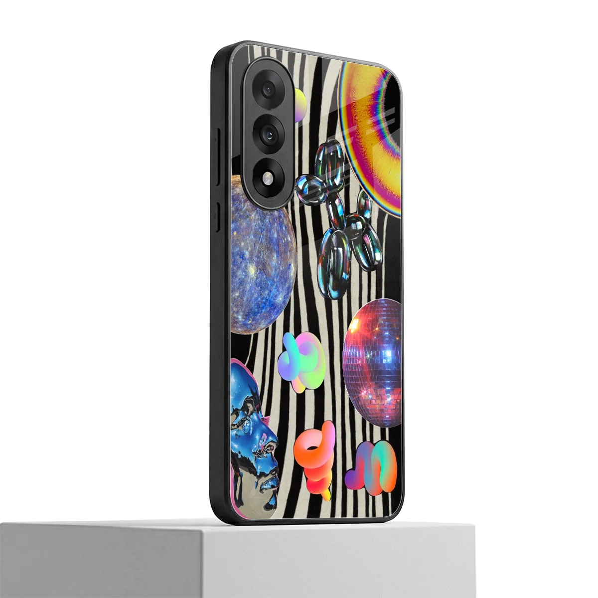 Disco Dream oneplus nord 5 mobile cover | shockproof glass phone case