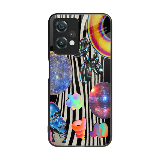 Disco Dream back phone cover | glass case for oneplus nord ce 2 lite