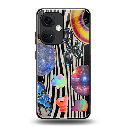 Disco Dream back phone cover | glass case for oneplus nord ce 3