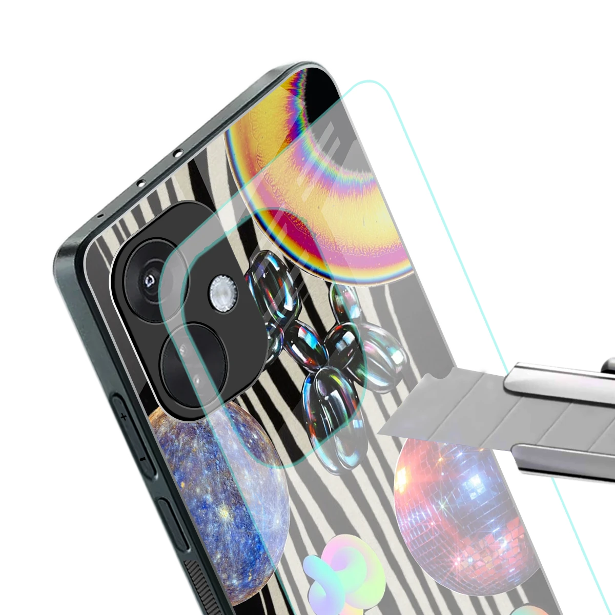 Disco Dream stylish phone case for oneplus nord ce 3 | glossy glass and slim fit