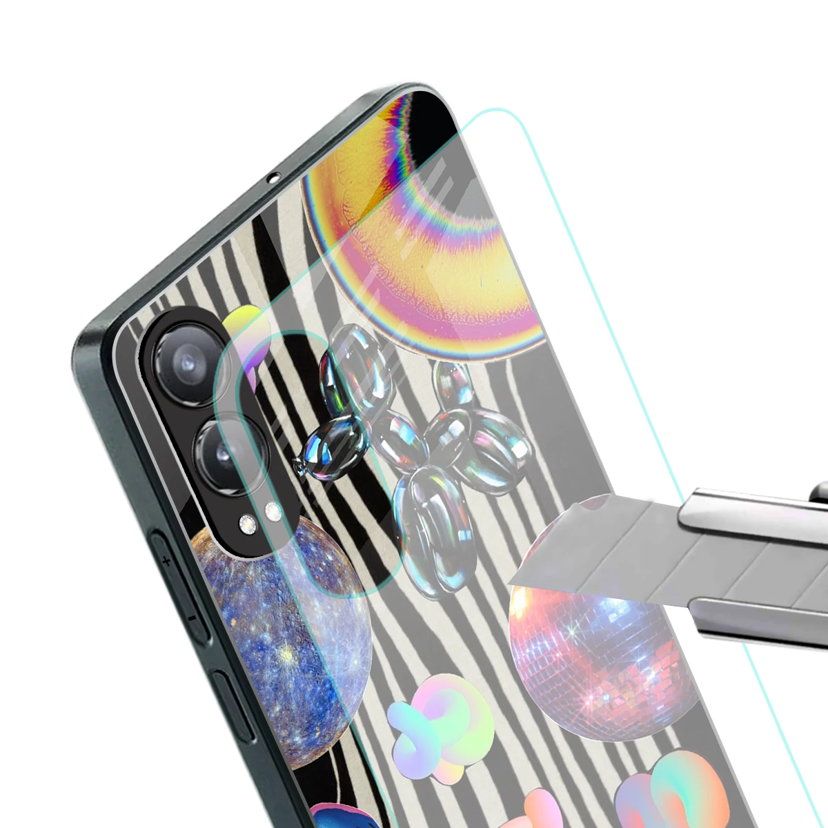 Disco Dream stylish phone case for oneplus nord ce 4 lite | glossy glass and slim fit