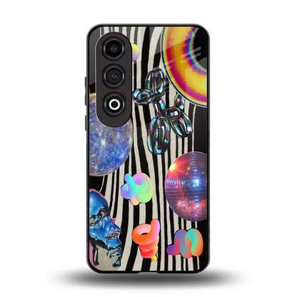 Disco Dream back phone cover | glass case for oneplus nord ce 4