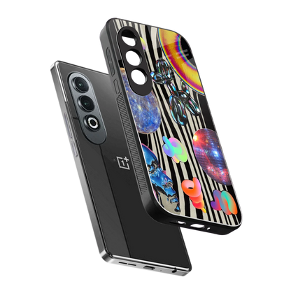 Disco Dream sleek oneplus nord ce 4 cover with tempered glass back and TPU edges