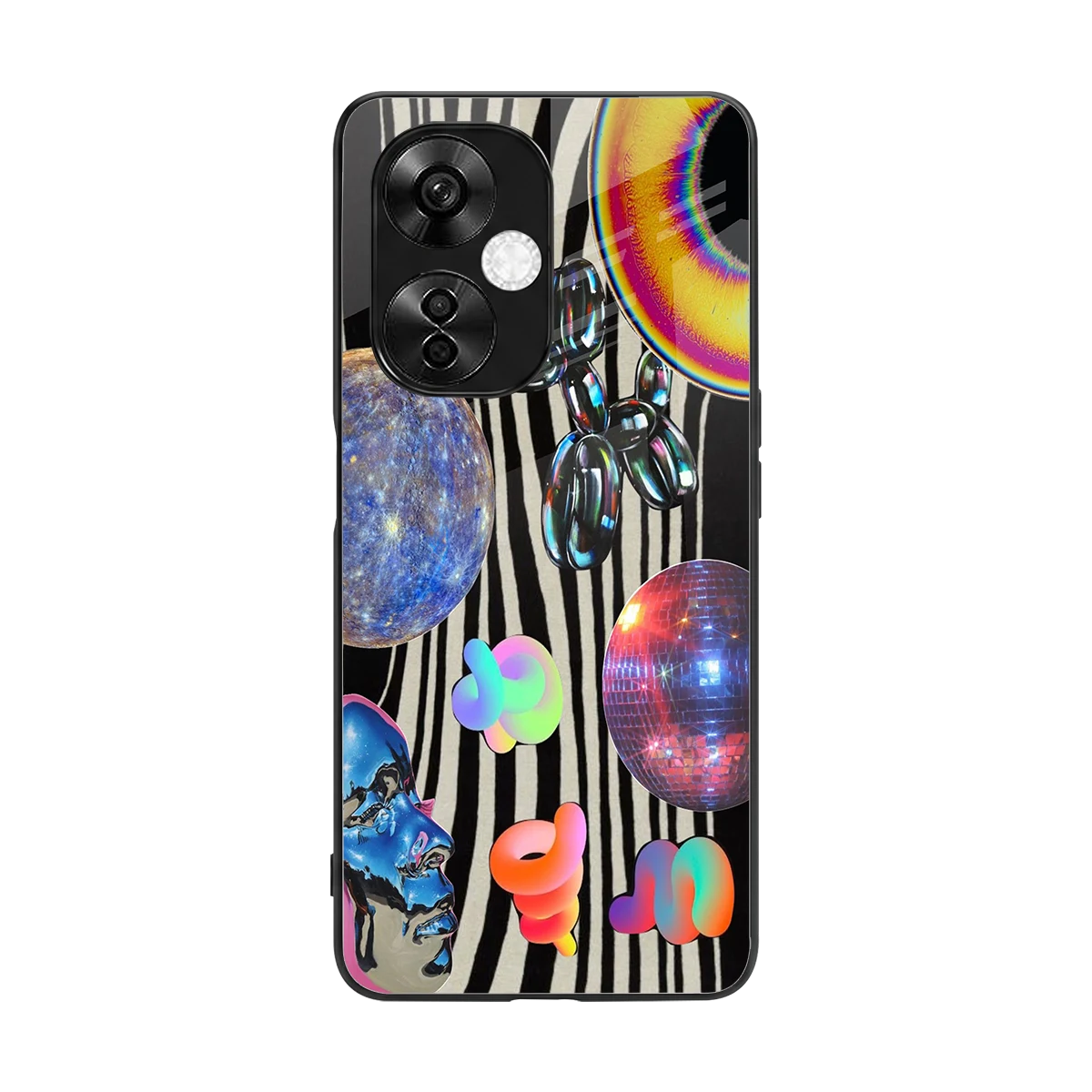Disco Dream back phone cover | glass case for oneplus nord ce 3 lite