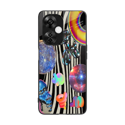 Disco Dream back phone cover | glass case for oneplus nord ce 3 lite