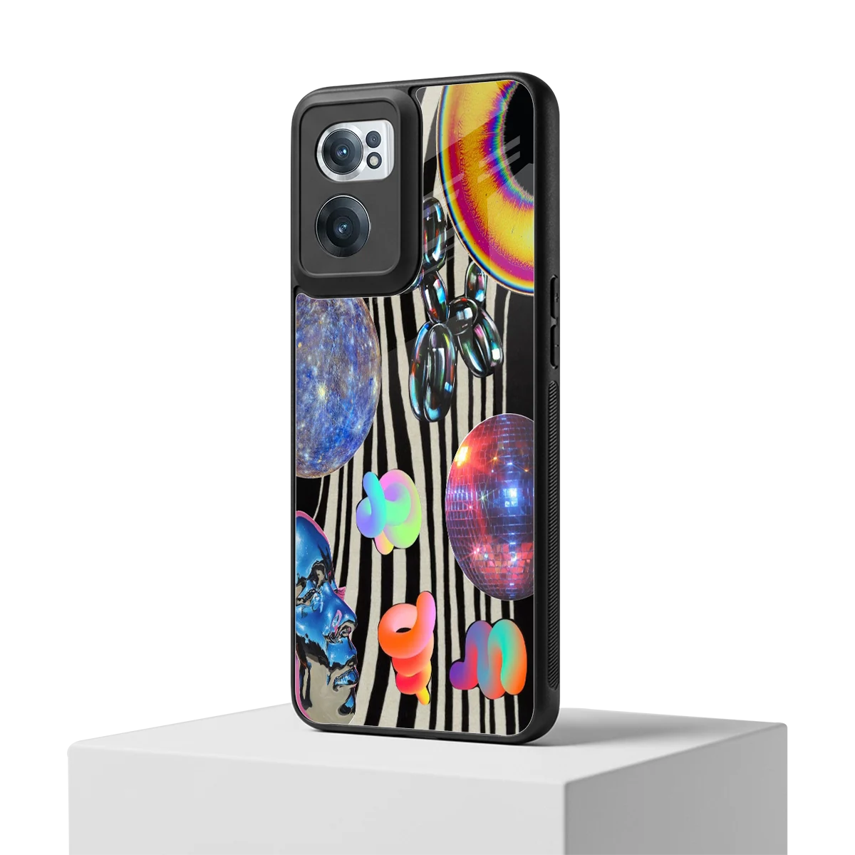 Disco Dream oneplus nord ce 2 mobile cover | shockproof glass phone case