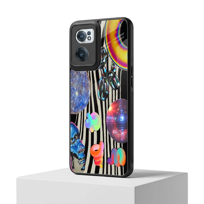 Disco Dream oneplus nord ce 2 mobile cover | shockproof glass phone case