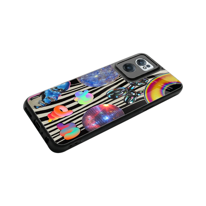Disco Dream stylish phone case for oneplus nord ce 2 | glossy glass and slim fit