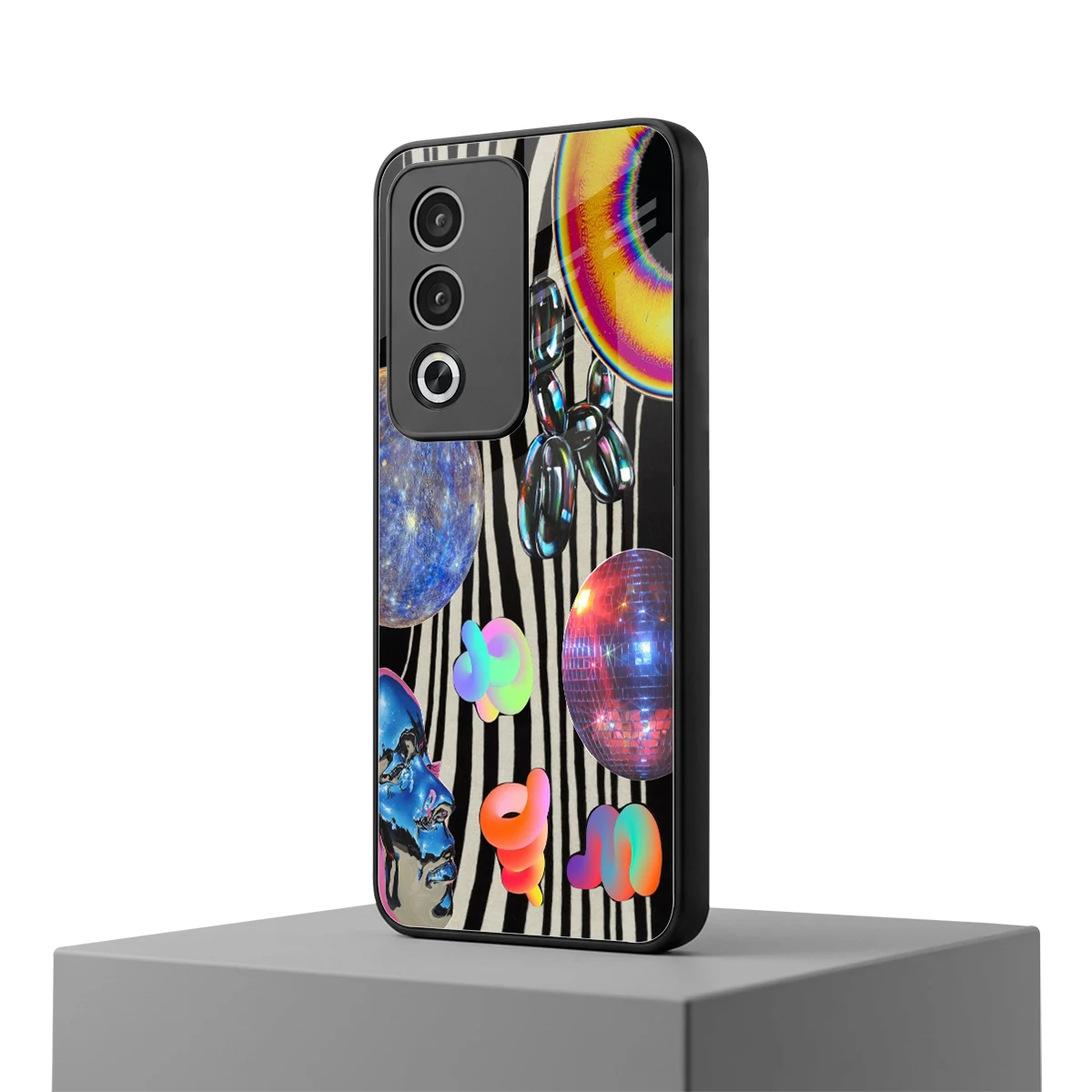 Disco Dream oppo a3 pro mobile cover | shockproof glass phone case