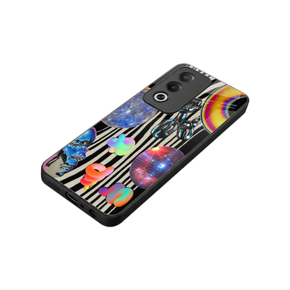 Disco Dream stylish phone case for oppo a3 pro | glossy glass and slim fit