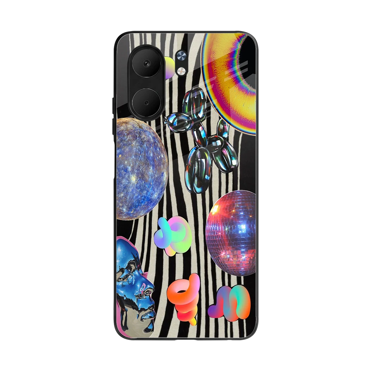 Disco Dream back phone cover | glass case for oppo a5x 5g