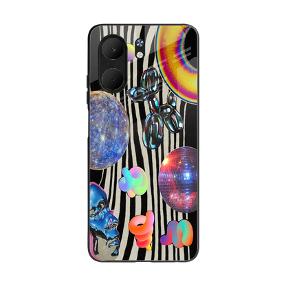 Disco Dream back phone cover | glass case for oppo a5x 5g