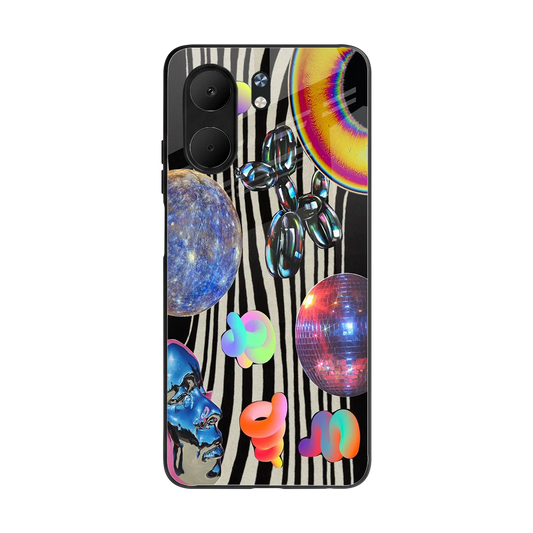 Disco Dream back phone cover | glass case for oppo a5x 5g
