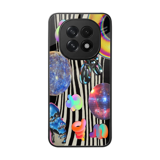 Disco Dream back phone cover | glass case for oppo f29 5g