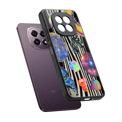 Disco Dream sleek oppo f29 5g cover with tempered glass back and TPU edges
