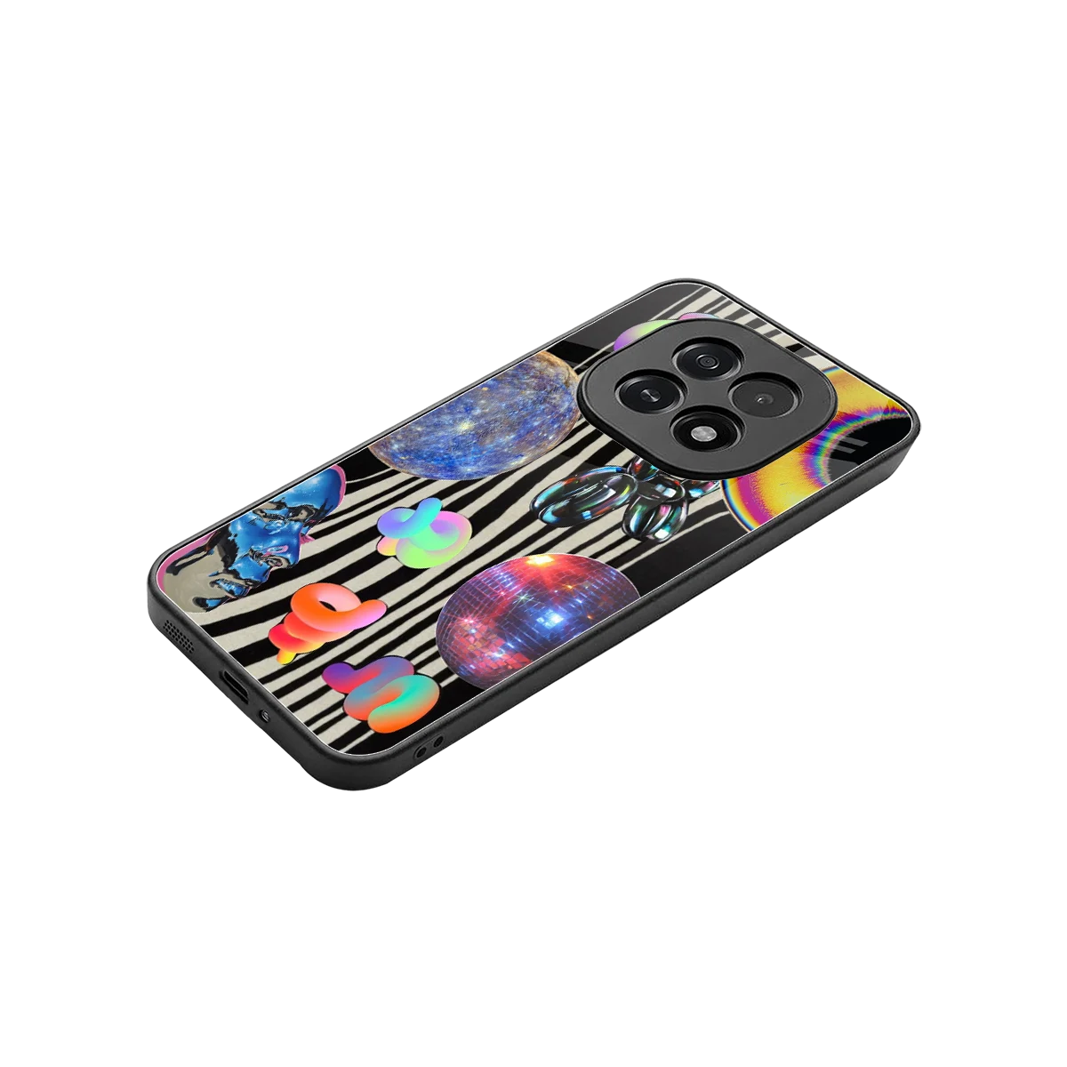 Disco Dream stylish phone case for oppo f29 5g | glossy glass and slim fit