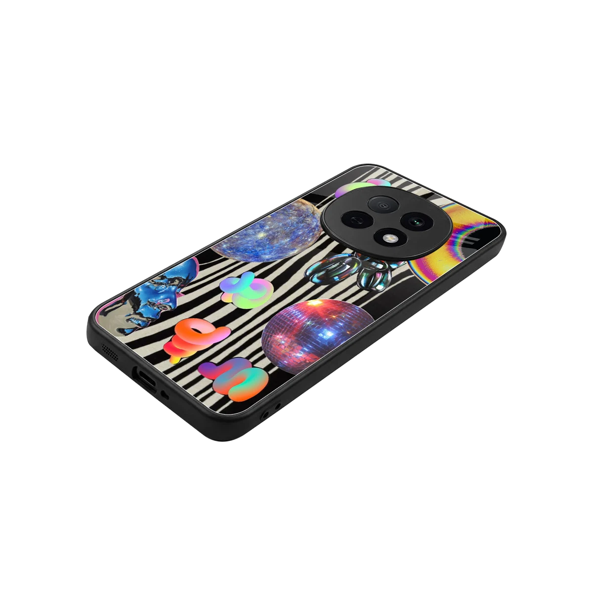 Disco Dream stylish phone case for oppo f29 pro 5g | glossy glass and slim fit